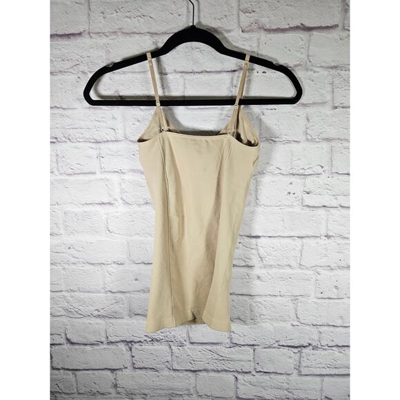 Bebe Women's Camisole Tank Smoothing Tummy Control Small Padding Beige - Picture 2 of 7